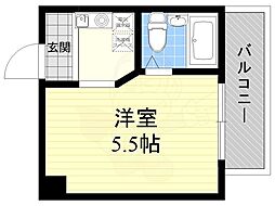 ベルメゾン相川 1Kの間取図画像