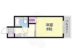 ハイツ篠崎 1Kの間取図画像