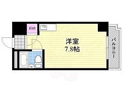 メゾン第5新大阪 ワンルームの間取図画像