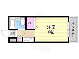 リネンハイツ 1Kの間取図画像