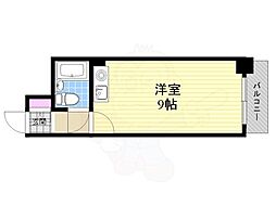 マイルド新大阪レジデンス3号館 ワンルームの間取図画像