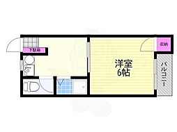 グリーミイ南紀 1Kの間取図画像