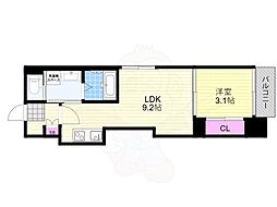 ジュライト淡路 1LDKの間取図画像