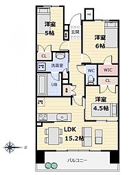 プラウドシティ仙台上杉山通 3LDKの間取図画像