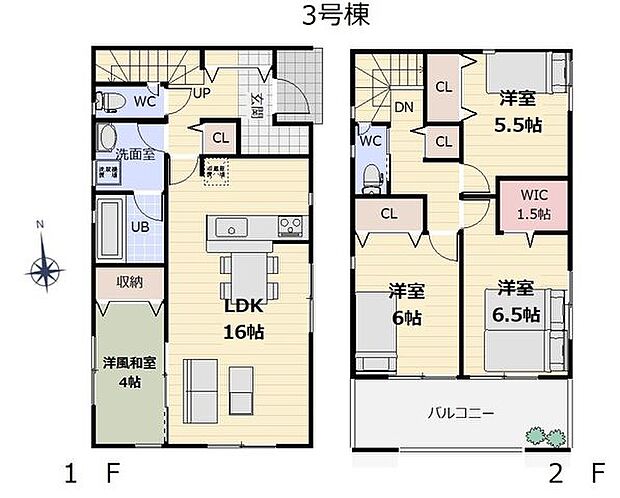 《3号棟》モダン和室・ウォークインクローゼット付き4LDK