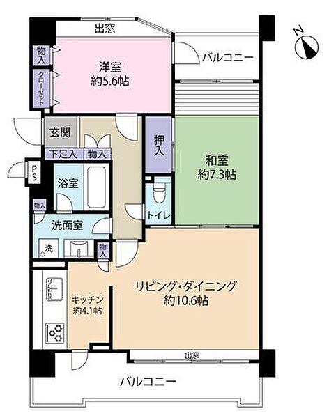 間取りを拡大表示