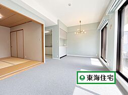 中島丁パーク・ホ−ムズ 2SLDKのリビング/ダイニング