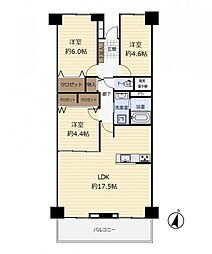 間取図画像 3LDK