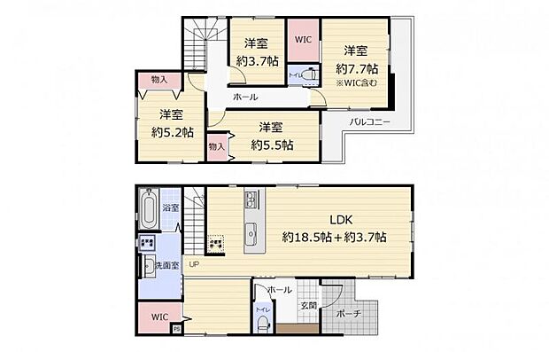 (4号棟間取図)