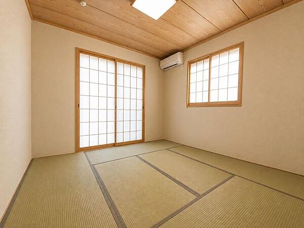 《和室7.4帖》広々とした明るい和室。親御さんとの同居にも〇※写真は一部CG加工しております