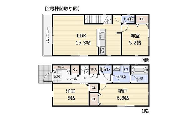 【間取り図】全室南向き・フローリングでお手入れラクラク♪