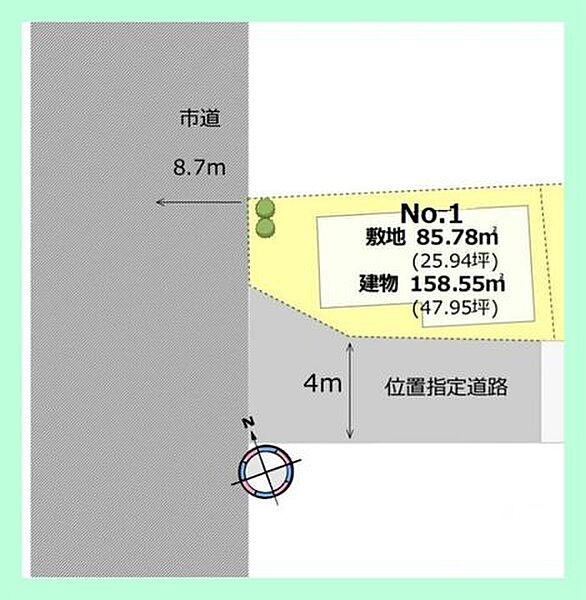 ガレージ2台分有り