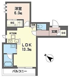 間取図画像 1LDK