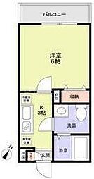 つくばエクスプレス 柏の葉キャンパス駅 徒歩10分の賃貸アパート 1階1Kの間取り