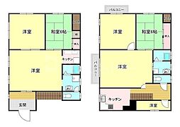 東武野田線 高柳駅 徒歩25分の賃貸一戸建て 2階6Kの間取り