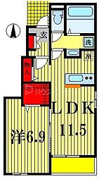 エストレラ2 1LDKの間取図画像