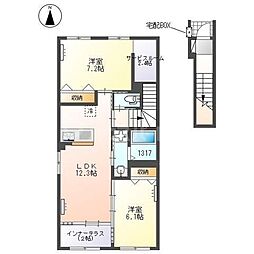 蔵の杜(くらのもり) 2LDKの間取図画像