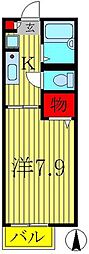シャーメゾン南柏 1Kの間取図画像