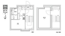 LEGALAND江古田 1階1DKの間取り