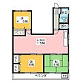 シャトーカネヨ1階14.5万円