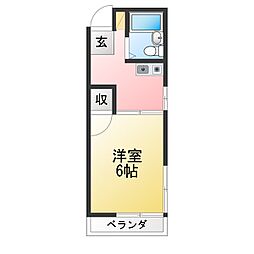 間取図画像 1K