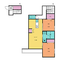 （仮称）桜台6丁目メゾン 1階2LDKの間取り