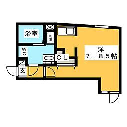 Branche中村橋 ワンルームの間取図画像