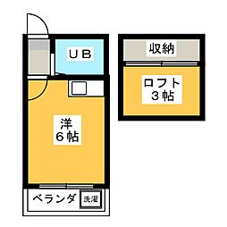 メゾンT. ワンルームの間取図画像