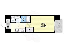 Osaka Metro谷町線 都島駅 徒歩7分の賃貸マンション 8階1Kの間取り