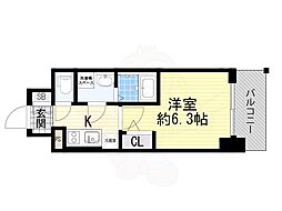 Osaka Metro長堀鶴見緑地線 京橋駅 徒歩3分の賃貸マンション 12階1Kの間取り