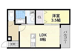 間取図画像 1LDK