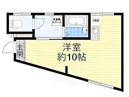 朝日ビル ワンルームの間取図画像