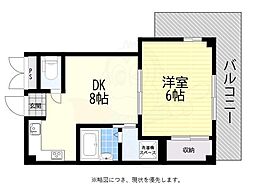 デザイナーズ8ビル 1LDKの間取図画像