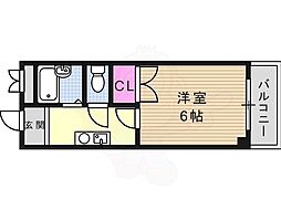 DS今市 1Kの間取図画像