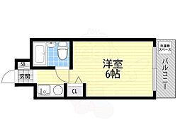 ハイツ白樺 ワンルームの間取図画像