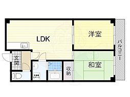 ラフィーネ鶴丸 2LDKの間取図画像