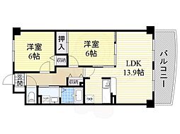 コモドガーデンヤマイチ 2LDKの間取図画像