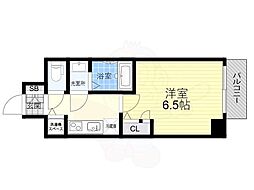 S-RESIDENCE都島Elegant 1Kの間取図画像
