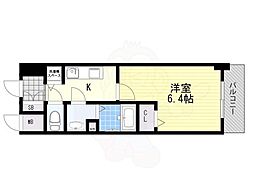 エスリード京橋 1Kの間取図画像