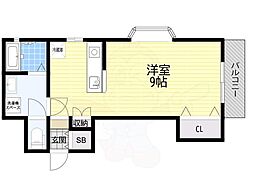 アクティハイム京橋 ワンルームの間取図画像