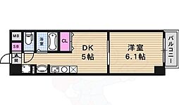 ペペル善源寺 1DKの間取図画像