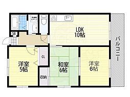 エトワール池田 3LDKの間取図画像