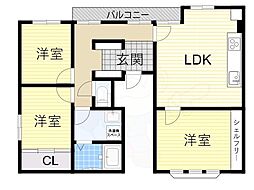 久一ハイツ1 2階/-