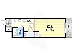 セリシール関目 1Kの間取図画像