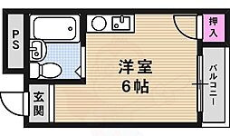 サンライズ ワンルームの間取図画像