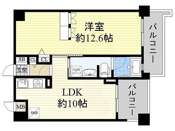 PHOENIX緑地公園 ｜大阪府豊中市西泉丘３丁目(賃貸マンション1LDK・3階・48.39㎡)の写真 その2