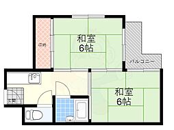 アクセルフラッツ 2Kの間取図画像