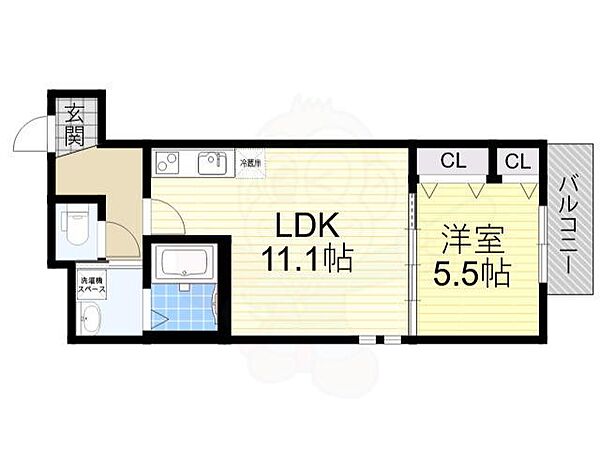 大阪府豊中市服部西町３丁目(賃貸アパート1LDK・1階・40.40㎡)の写真 その2