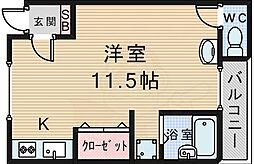 伊丹空港ルーム ワンルームの間取図画像