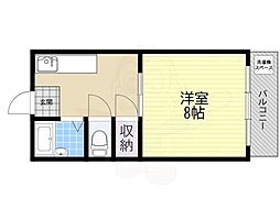 末広マンション 1DKの間取図画像
